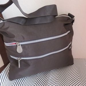 BAGGALLINI Crossbody Shoulder Bag Brown Nylon Bags